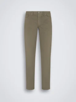 Discount Brioni Essential organic stretch cotton Meribel jeans Military green
