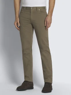 Discount Brioni Essential organic stretch cotton Meribel jeans Military green