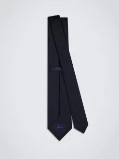 Online Brioni Essential silk tie Navy blue