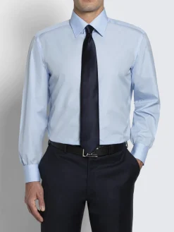Fashion Brioni Essential cotton formal shirt Sky Blue