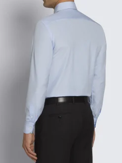 Hot Brioni Essential cotton formal shirt Sky Blue