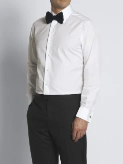 Discount Brioni Essential cotton French cuff formal shirt White