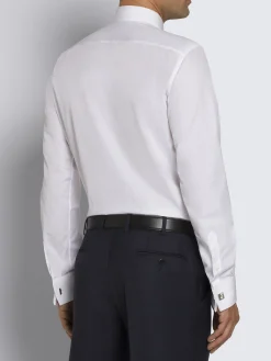 Discount Brioni Essential cotton French cuff formal shirt White