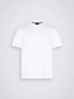 Fashion Brioni Essential gassed organic cotton T-shirt White