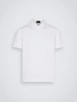 Online Brioni Essential organic cotton piqué polo White