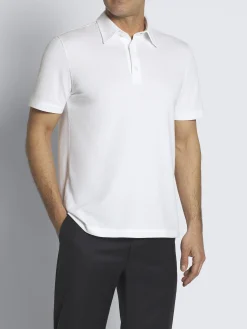 Online Brioni Essential organic cotton piqué polo White