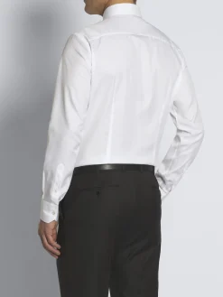 Best Brioni Essential Sea Island cotton formal shirt White