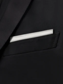 Fashion Brioni Essential silk pocket square White