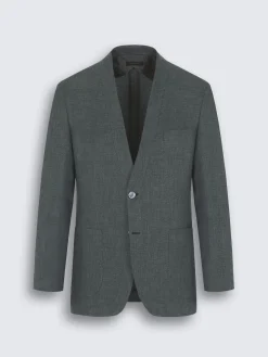 New Brioni linen, wool and silk Jardigan Green