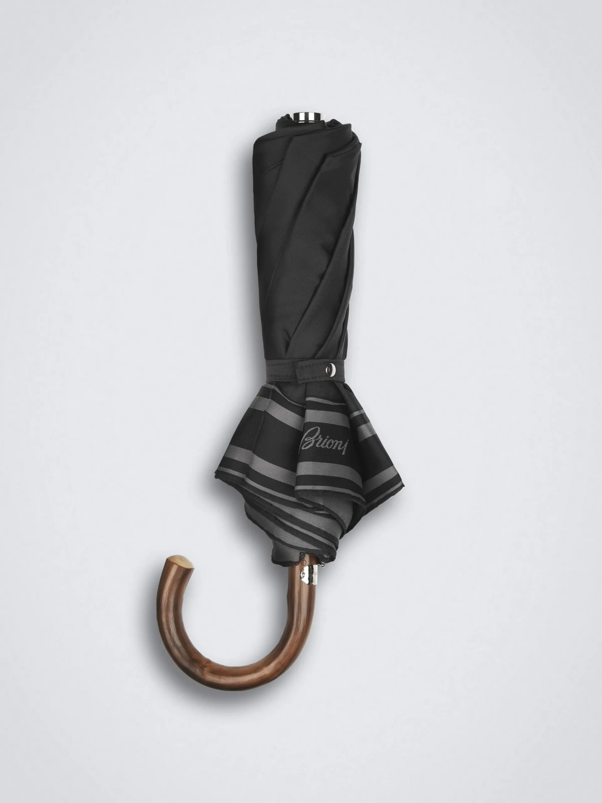 Hot Brioni Grey and foldable umbrella Black