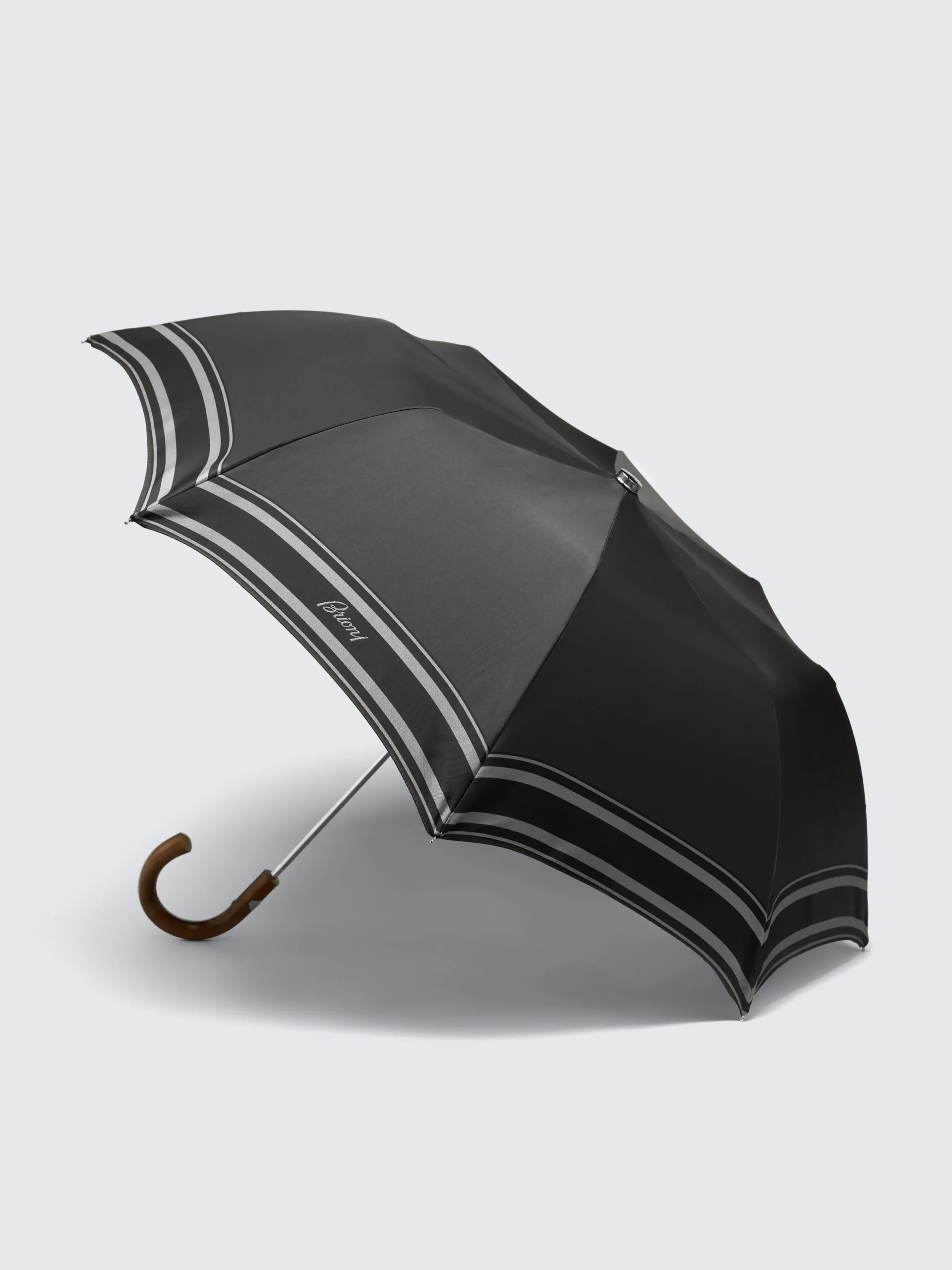 Hot Brioni Grey and foldable umbrella Black