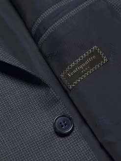 Sale Brioni and blue micro-checked Ventiquattro Plus wool Brunico suit Grey