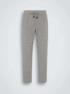 New Brioni stretch cotton sweatpants Grey