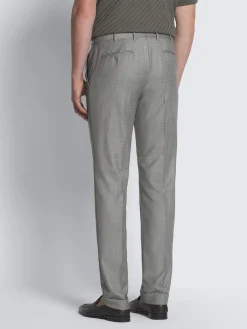 Discount Brioni Grey Super 150's wool sharskin Journey trousers