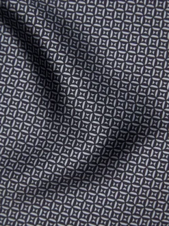 Best Brioni Ice and teal green micro motif silk pocket square Grey