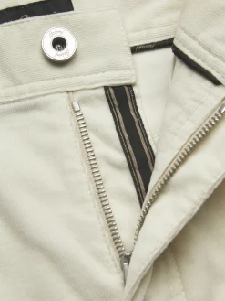 Outlet Brioni cotton corduroy Meribel trousers Ivory white