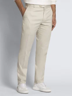 Best Brioni cotton gabardine Journey trousers Ivory white