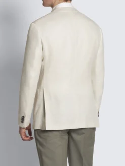 Hot Brioni linen, wool and silk Jardigan Ivory white