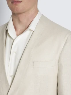 Hot Brioni linen, wool and silk Jardigan Ivory white