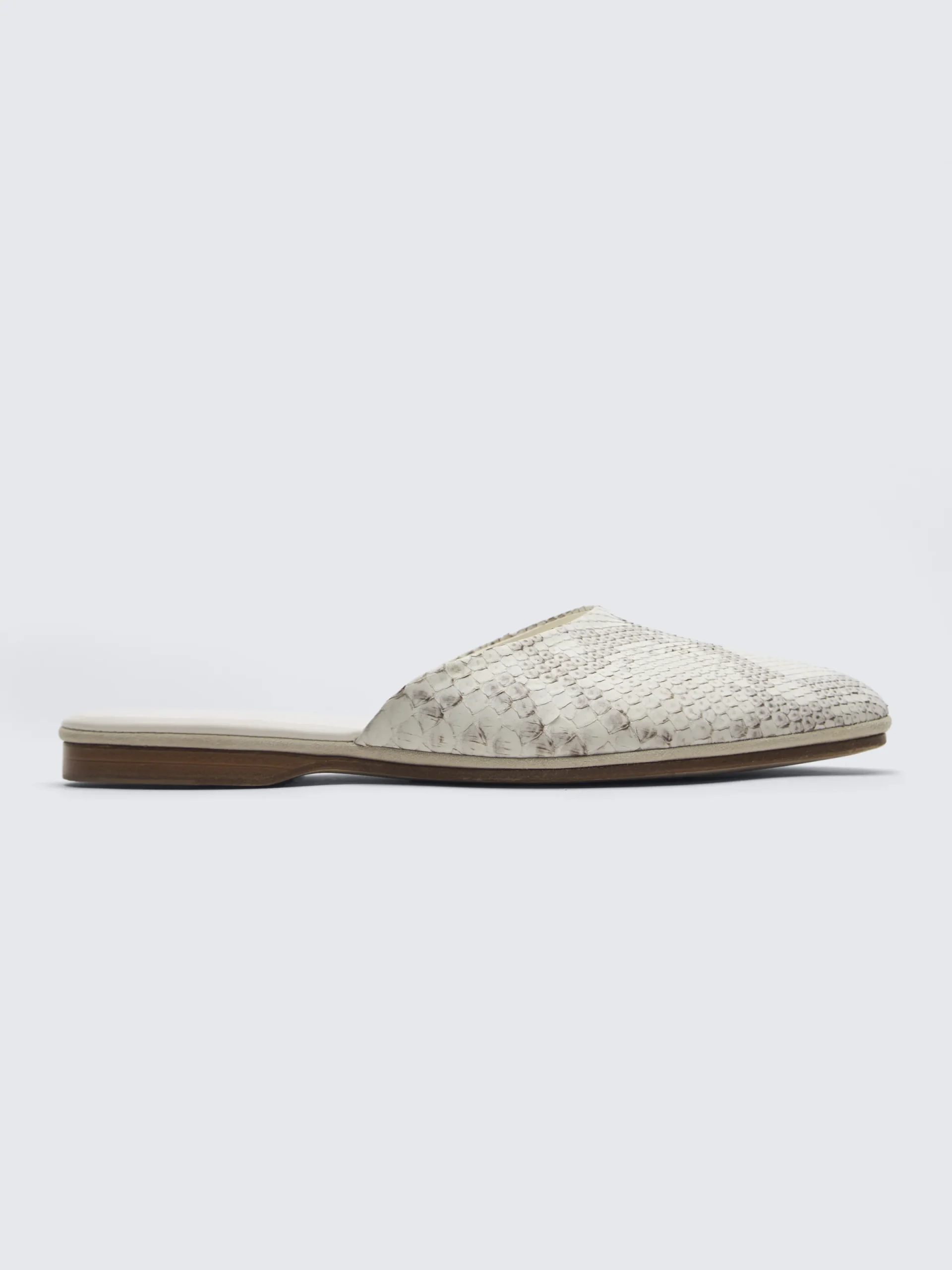 Outlet Brioni python mules Ivory white
