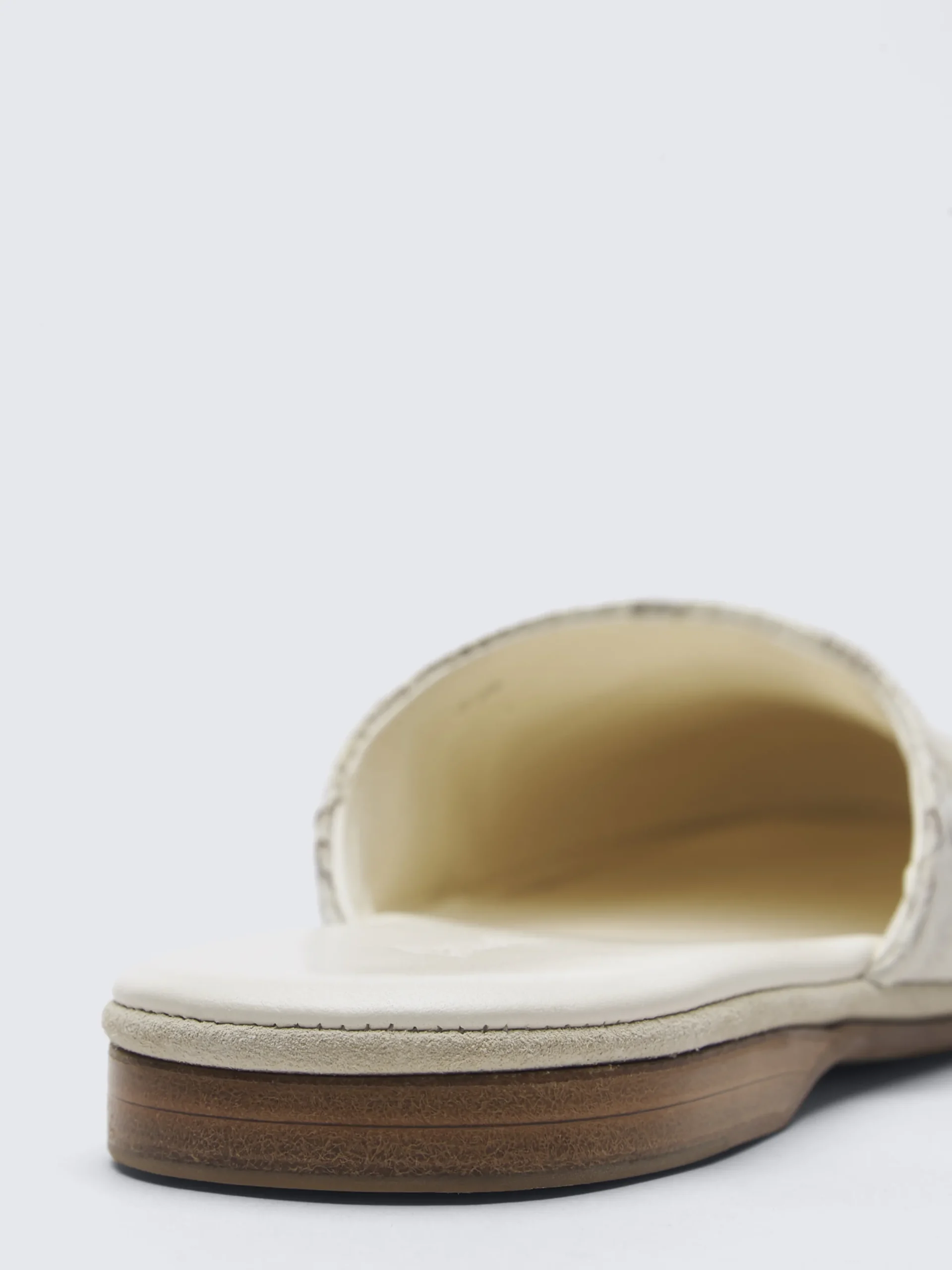 Outlet Brioni python mules Ivory white