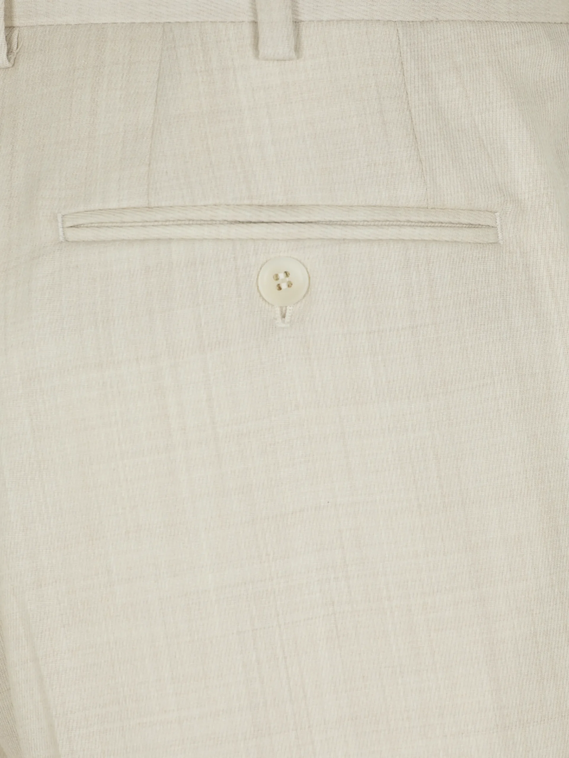 Hot Brioni Super 160's wool gabardine Tigullio trousers Ivory white