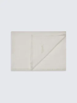 Best Brioni wool, cashmere and silk scarf Ivory white