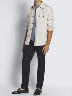 Hot Brioni gassed organic cotton T-shirt Light blue