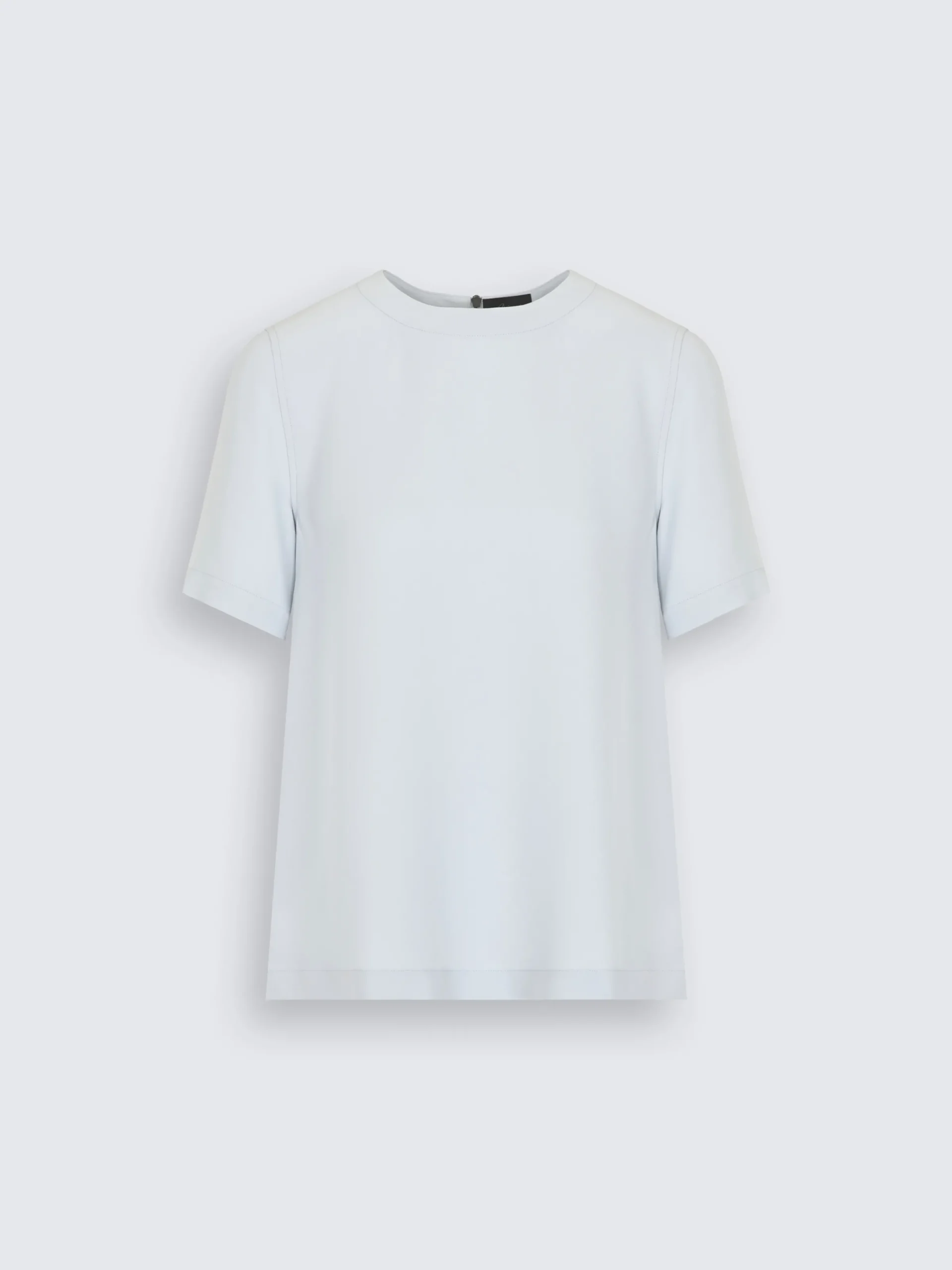 Clearance Brioni Light blue silk cady T-shirt