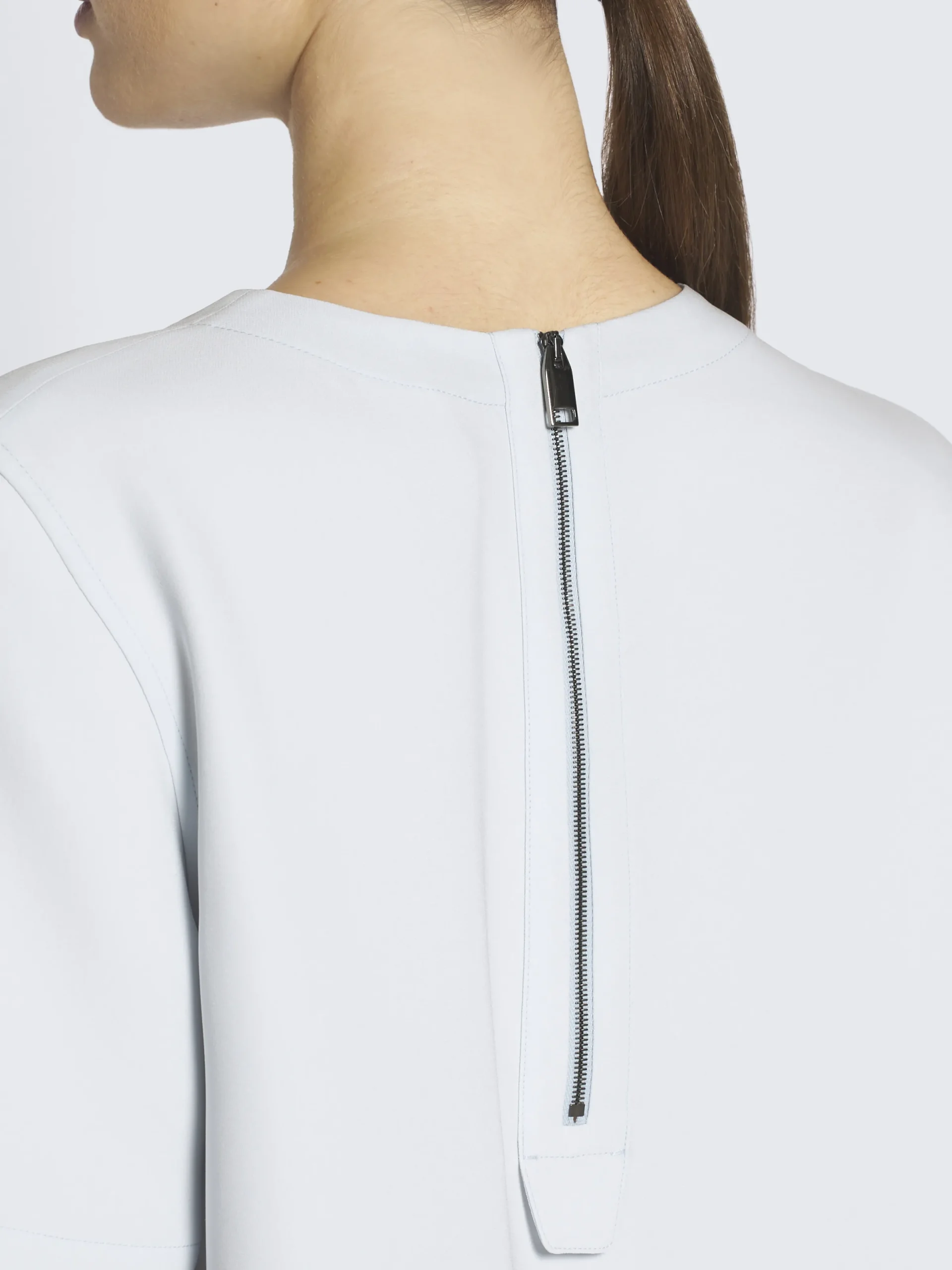 Clearance Brioni Light blue silk cady T-shirt