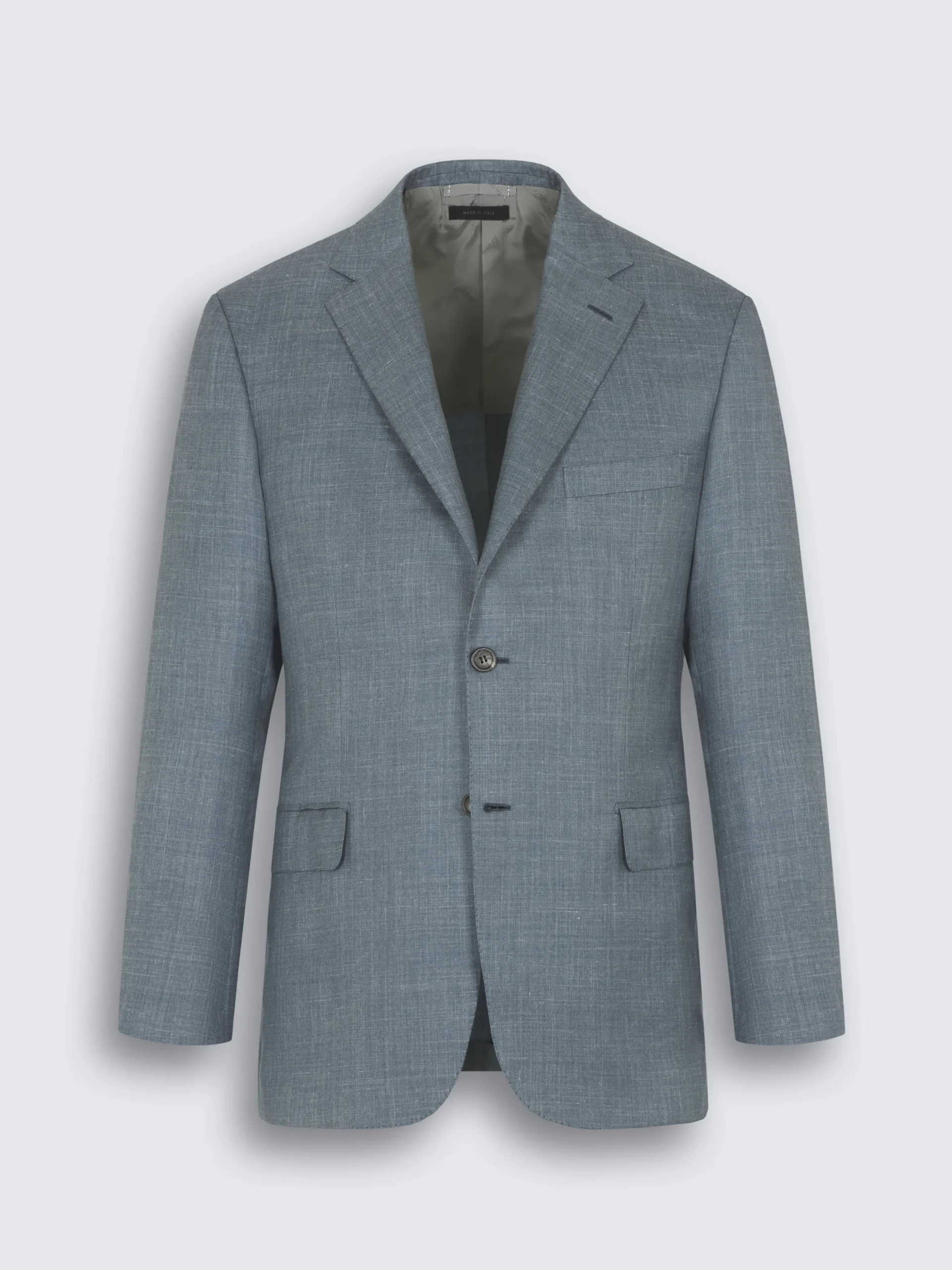 Online Brioni Light blue silk, cashmere and linen slab twill Tigullio trousers