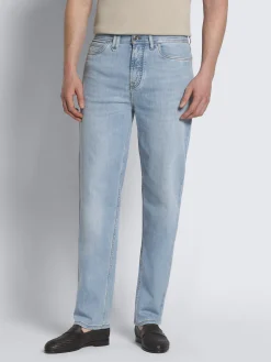 Fashion Brioni stretch cotton Merano jeans Light blue