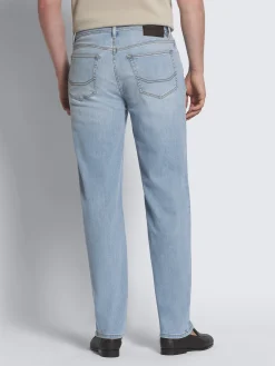 Fashion Brioni stretch cotton Merano jeans Light blue