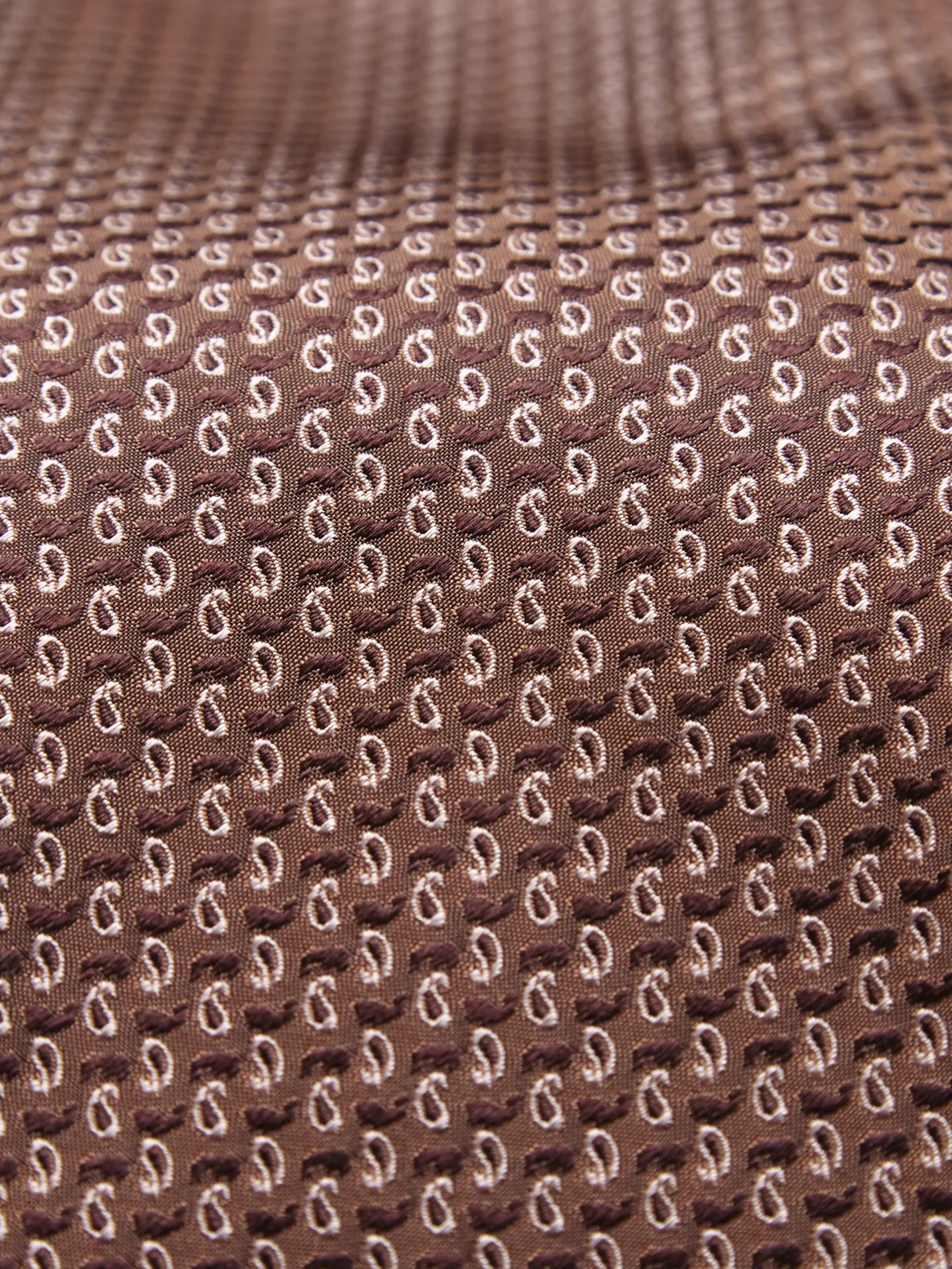 Online Brioni jacquard silk tie Light brown