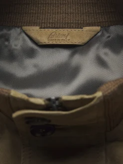 Clearance Brioni suede 75 Blouson Light brown