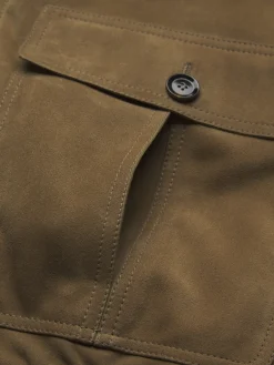 Clearance Brioni suede 75 Blouson Light brown