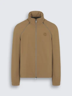 Discount Brioni Light brown technical wool polo