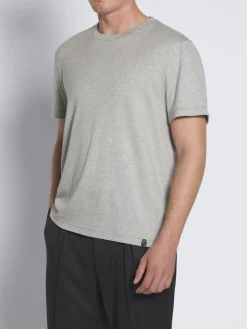 Sale Brioni Light grey Sea Island cotton T-shirt