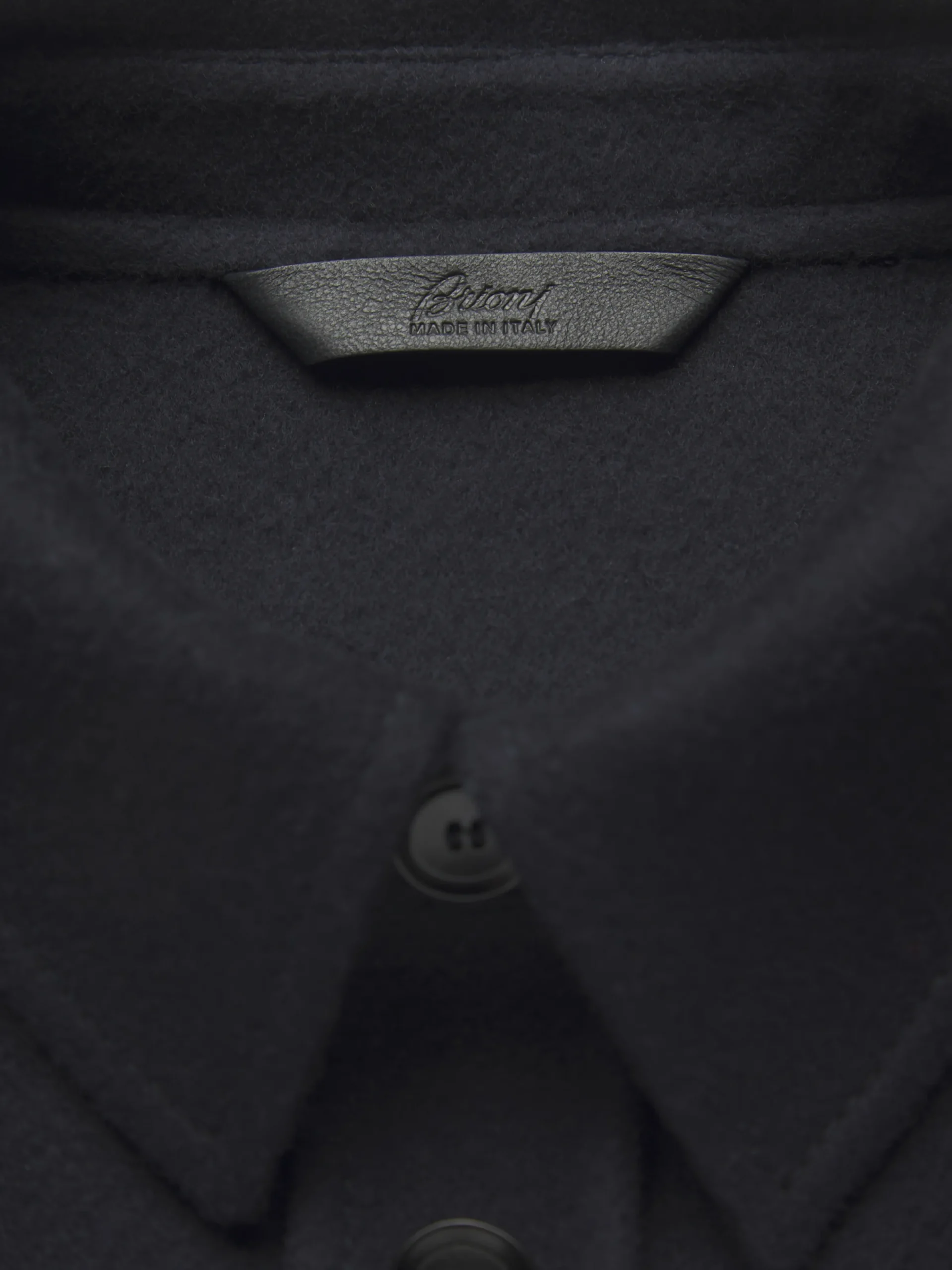 Online Brioni double-splittable wool and cashmere Vagabond overshirt Midnight Blue