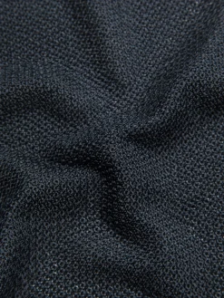 Clearance Brioni knitted silk pocket square Midnight Blue