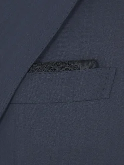 Clearance Brioni knitted silk pocket square Midnight Blue