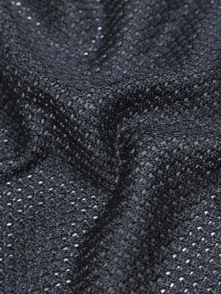 Clearance Brioni knitted silk pocket square Midnight Blue