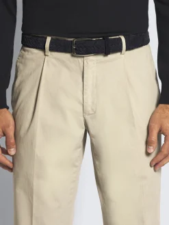 Discount Brioni nubuck braided belt Midnight Blue