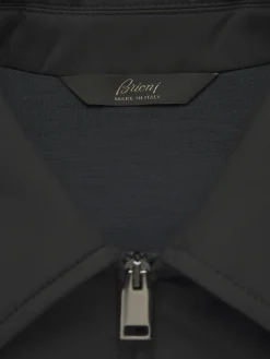 Clearance Brioni Performa shirt collar blouson Midnight Blue