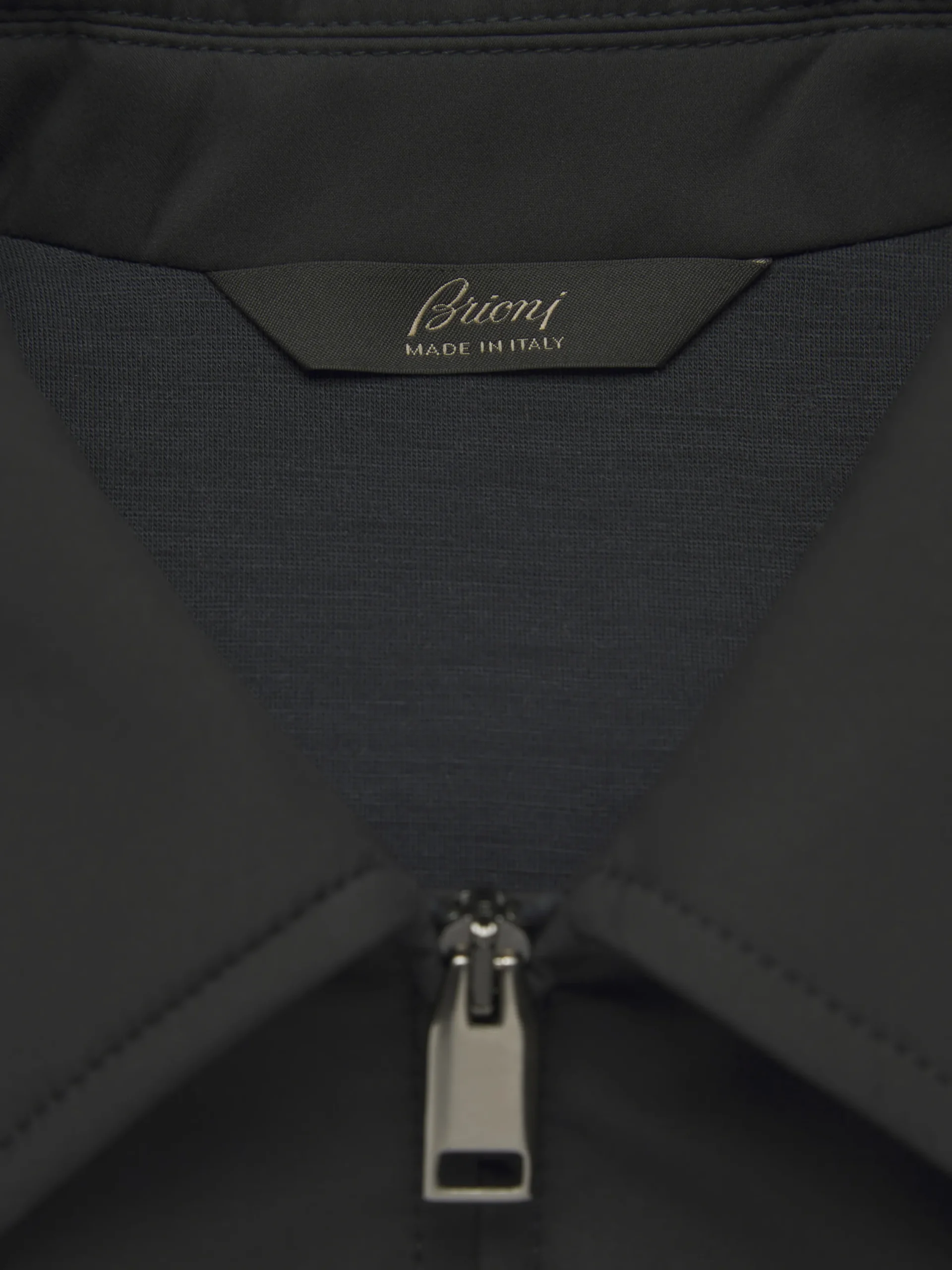 Clearance Brioni Performa shirt collar blouson Midnight Blue