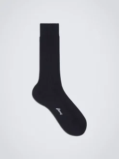 Discount Brioni short socks Midnight Blue