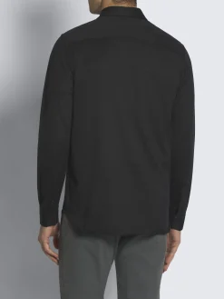 Clearance Brioni silk and wool piqué shirt Midnight Blue