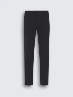 Outlet Brioni Midnight blue stretch cotton gabardine Journey trousers