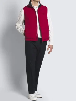 Outlet Brioni Midnight blue stretch cotton gabardine Journey trousers