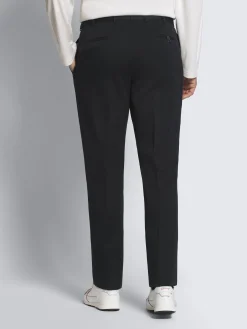 Outlet Brioni Midnight blue stretch cotton gabardine Journey trousers